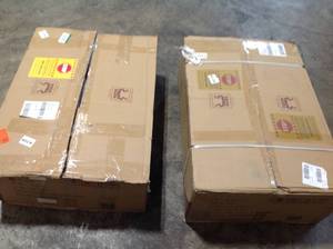lot of 2 AKDY Finished Stainless Steel 33 in. x 22 in. Single Bowl Farmhouse Apron Mount Kitchen Sink with Accessories good condition see pictures