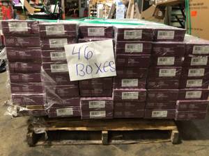 lot 22 image: Home Decorators Collection Briar Hill Oak 12 mm Thick x 7-916 in. W x 50-58 in. L Water Resistant Laminate Flooring (15.95 sq. ft.case) (46 BOXES) CUSTOMER RETURNS