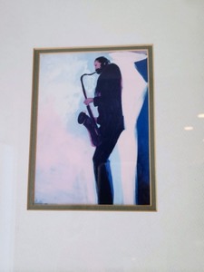 Three Framed Jazz Musician Prints