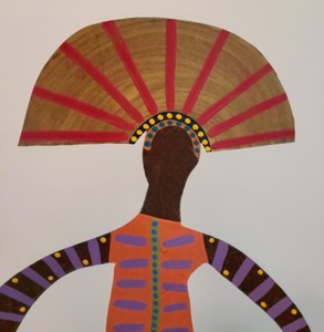 Byzantine Painted Metal Sculpture By Bill Finks