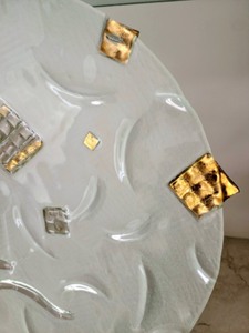 Contemporary Art Glass Platter