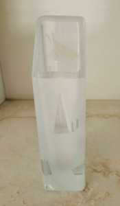 Robert Meandles Crystal Vase