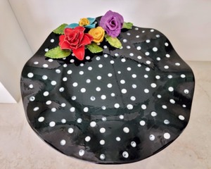 Decorative Ceramic Cake Plate