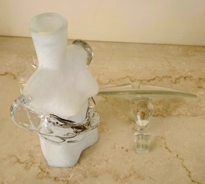 Art Glass Figural Bust