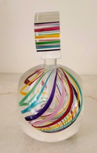 Candy Stripped Art Glass Perfume Dauber