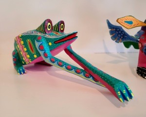 Colorful Mexican Painted Wood Decor