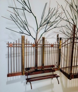 Curtis Jere Amazing Copper Wall Sculpture