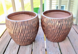 Pair of Ceramic Planters