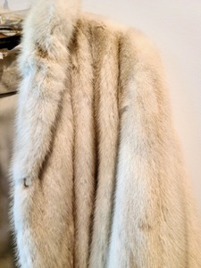 Vintage Full Length Tan Fur Coat