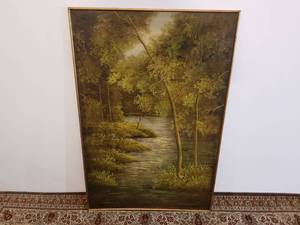 Large Faux Antique Oil Painting