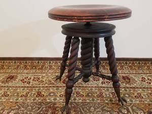 Antique Piano Stool