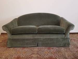 Green Velvet Sofa