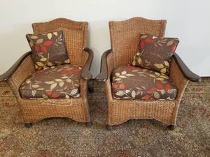 Pair of Rattan Chairs