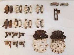 Antique Window Locks and Door Set