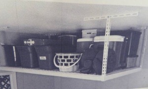 SAFERACKS 4 X 8 OVERHEAD STORAGE RACK.