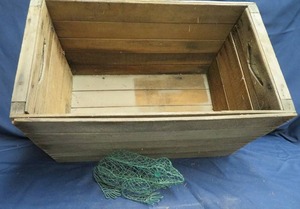 LARGE HEAVY WOODEN BOX