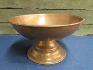 COPPER FOOTED FRUIT BOWL
