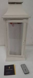 lot 558 image: Luminara 19 Heritage 2.0 Lantern with Remote - Ivory