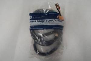 lot 597 image: GE 6 ft. 4-Prong 30 Amp Dryer Cord WX09X10020