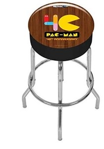 lot 507 image: ARCADE1UP 40th Anniversary Pac-Man Special Edition Arcade Stool