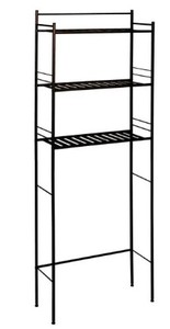 lot 573 image: Glacier Bay Slat Style 24 in. W x 9.5 in. D x 64.5 in. H Space Saver in Bronze 3465HBHD
