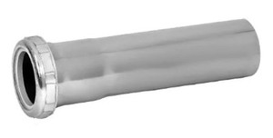 lot 601 image: Everbilt 1-12 in. x 6 in. 17-Gauge Chrome-Plated Brass Slip-Joint Sink Drain Tailpiece Extension Tube C792-1 - 2 Pack
