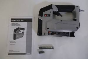 lot 547 image: Porter Cable Pneumatic 18-Gauge 38 in. Crown Stapler TS056