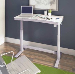 lot 527 image: Tresanti 119.4 cm (47 in.) Modern White Adjustable Height Desk Model ODP10557-48D908