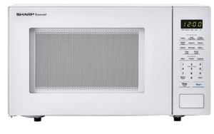 lot 538 image: Sharp - Carousel 1.1 Cu. Ft. 1000W Mid-Size Microwave - White - SMC1131CW