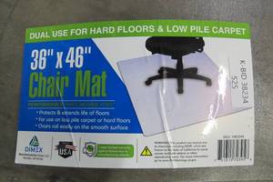 45 Inch X 36 Inch Clear Office Rolling Chair Mat