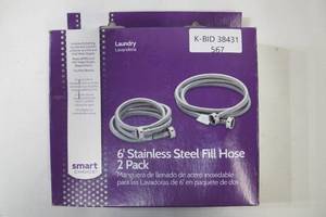 Smart Choice 6 ft. Stainless Steel Laundry Fill Hose (2-Pack)