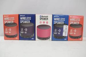 5 Pack -Wireless Mini Bluetooth Speakers - PinkBlue