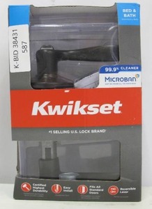 Kwikset Signatures Tustin Venetian Bronze Universal Privacy Door Handle