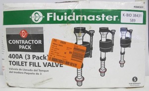Fluidmaster 400A Universal Toilet Fill Valve (Contractor 3-Pack)