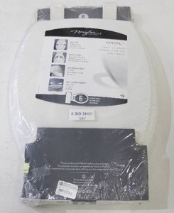 Mayfair Kendall White Enameled Wood Elongated Toilet Seat