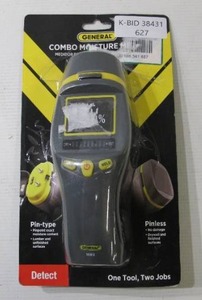 General Tools Combo Pin and Pinless Moisture Meter for Water Damage and Mold Prevention