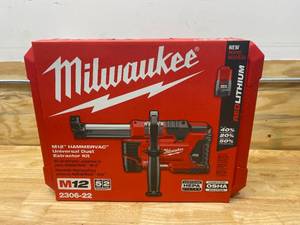 MIWAUKEE M12 12-Volt Lithium-Ion Cordless HammerVac Universal Dust Extractor Kit with Two 1.5Ah Batteries, Charger and Case