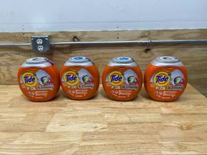 TIDE Lot of 4-  Pods 4 in 1 with Downy 54-Count April Fresh HE Laundry Detergent