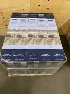 SARATOGA COLLECTION Lot of 50 Boxes of- 100% Waterproof Flooring in Cinder Gray (Total of 946.50 sq. ft.)