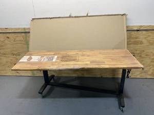 INTERBUILD Acacia 6 ft. L x 25 in. D x 1 in. T Butcher Block Countertop in Light Oak Stain