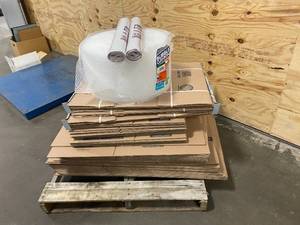 Lot of Moving Boxes and Packing Materials