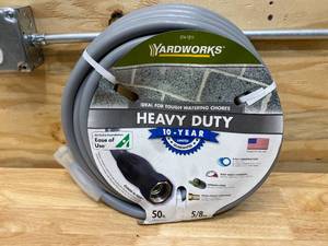 YARDWORKS 50 ft. 58 in. Heavy Duty Water Hose