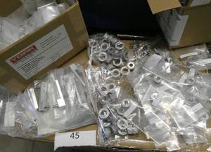 lot 45 image: Lot of aluminum idlers and tensioners for small belts