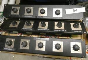 lot 54 image: Audio control panels - removed from a working unit