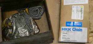 lot 72 image: HKK Chain 35HR 20 feet and a smaller chain