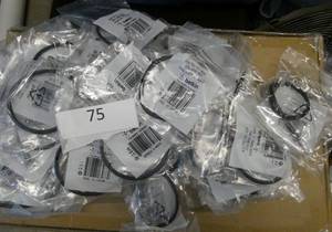 lot 75 image: new Belkin patch cables, 52 - 1 foot long and 24 - 3 foot long