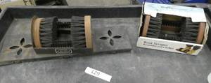 lot 129 image: A pair of boot scrapers, one new one used