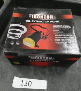 lot 130 image: New Ironton Oil Extractor pump