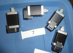lot 27 image: Four new Vexta stepping motors 2 phase PK246PB-C13, 1.8 degree, 7.2VDC