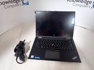 lot 24 image: Lenovo&nbspThinkPad Yoga 260 (NO OS)(Includes charging adapter)INTEL(R) CORE(TM) I5-6300U CPU  2.40GHZ8GB DDR4 RAMScreensize12.5&nbspResolution1920 x 1080&nbspDisplay TypeTouch screen LCD